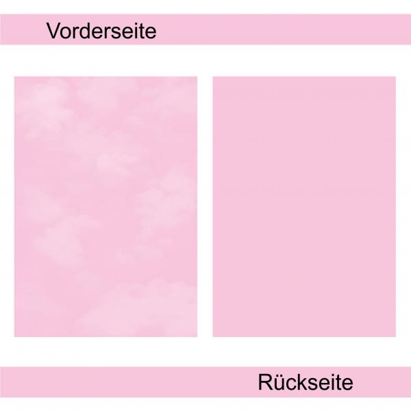 Pastellrosa wolkig - Designpapier